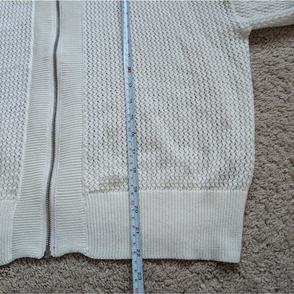 Varley Fairfield 100% Cotton Knit Jacket/Cardigan/Top in Snow White, size M - Picture 7 of 7